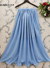 Sky Blue Colour Latest Fancy Exclusive Western Party Wear Crepe Heavy Georgette With Sequence Print Work Skirt Collection 1117